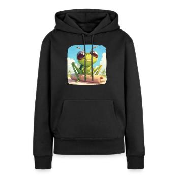 Grillen Grille - Frauen Premium Bio Hoodie - Schwarz - Vorne - Julia (174cm)