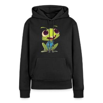 Grillen Grille - Frauen Premium Bio Hoodie - Schwarz - Vorne - Julia (174cm)