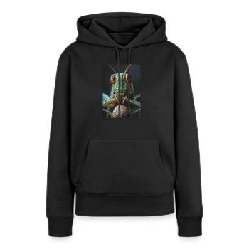 Grillen Grille - Frauen Premium Bio Hoodie - Schwarz - Vorne - Julia (174cm)