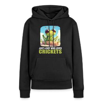 Grillen Grille - Frauen Premium Bio Hoodie - Schwarz - Vorne - Julia (174cm)