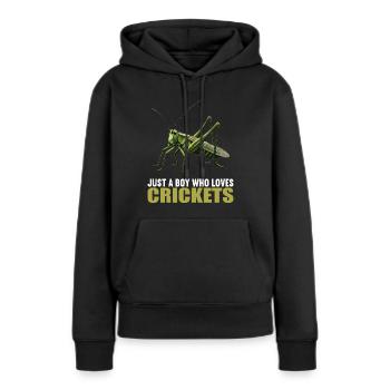 Grillen Grille - Frauen Premium Bio Hoodie - Schwarz - Vorne - Julia (174cm)