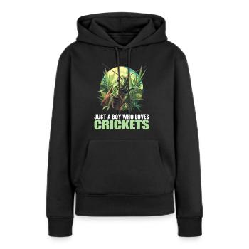 Grillen Grille - Frauen Premium Bio Hoodie - Schwarz - Vorne - Julia (174cm)