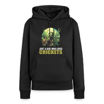Grillen Grille - Frauen Premium Bio Hoodie - Schwarz - Vorne - Julia (174cm)