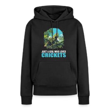 Grillen Grille - Frauen Premium Bio Hoodie - Schwarz - Vorne - Julia (174cm)