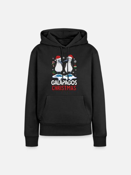 Galapagos Christmas - Frauen Premium Bio Hoodie - Schwarz