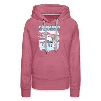 EISBADER Frieren nicht, wir zittern vor Wut Humor - Frauen Premium Bio Hoodie - Malve - Vorne - Isabella (175cm)