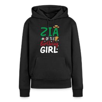 Zia Of The Birthday Girl - Women’s Premium Organic Hoodie - black - Front - Julia (174cm)