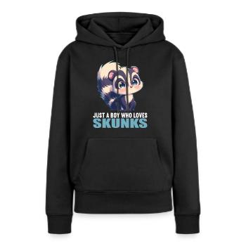 Stinktiere Stinktier - Frauen Premium Bio Hoodie - Schwarz - Vorne - Julia (174cm)