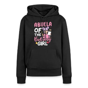 Abuela de La Fille D’anniversaire - Sweat à capuche Premium bio Femme - noir - Devant - Julia (174cm)