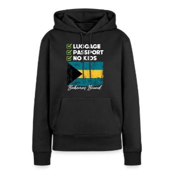 Bahamas Karibik Insel Atlantik Sommer Geschenk - Frauen Premium Bio Hoodie - Schwarz - Vorne - Julia (174cm)