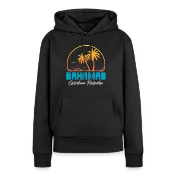 Bahamas Karibik Insel Atlantik Sommer Geschenk - Frauen Premium Bio Hoodie - Schwarz - Vorne - Julia (174cm)