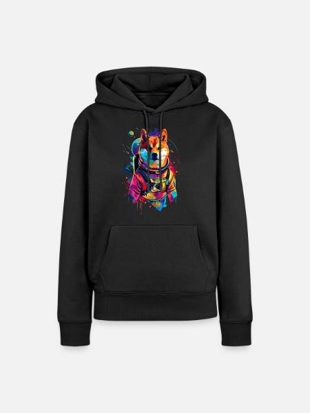 Shiba Inu - Frauen Premium Bio Hoodie - Schwarz