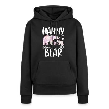 Mammy Bear - Women’s Premium Organic Hoodie - black - Front - Julia (174cm)