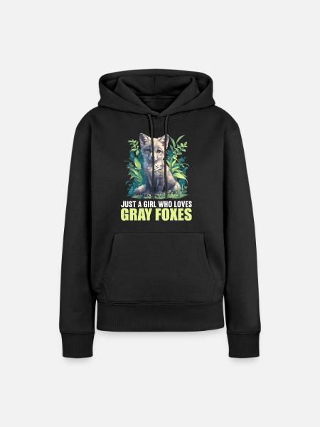 Graufüchse Graufuchs - Frauen Premium Bio Hoodie - Schwarz