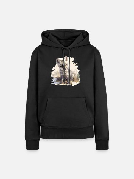 Graufüchse Graufuchs - Frauen Premium Bio Hoodie - Schwarz