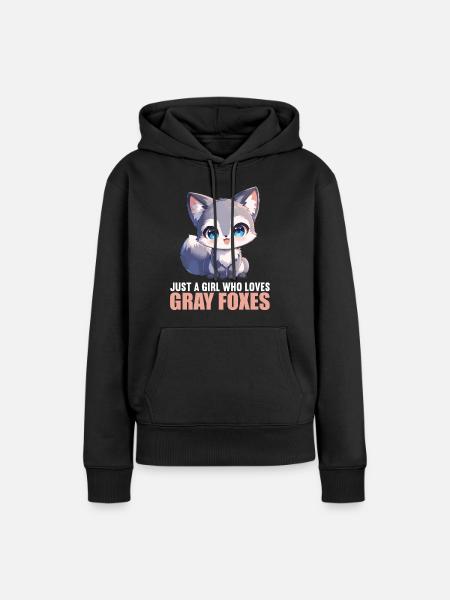 Graufüchse Graufuchs - Frauen Premium Bio Hoodie - Schwarz