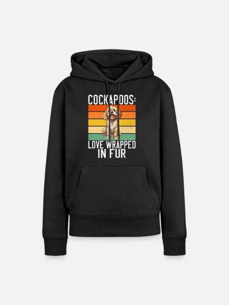 Cockapoo Gifts - Frauen Premium Bio Hoodie - Schwarz