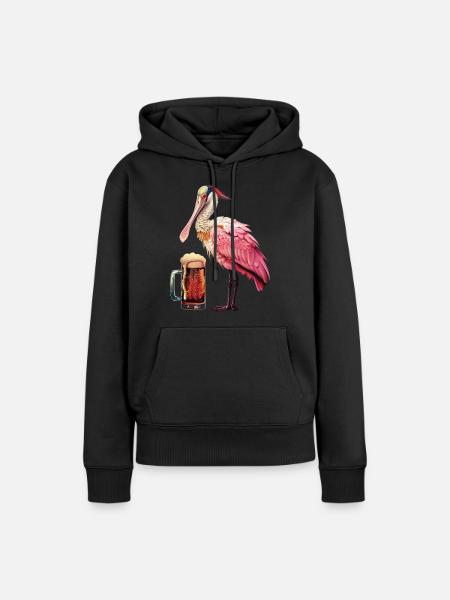 Spoon Bier - Frauen Premium Bio Hoodie - Schwarz