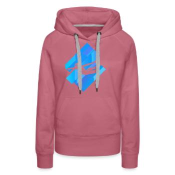 Nageurs Lunettes de plongée Piscine extérieure - Sweat à capuche Premium bio Femme - mauve - Devant - Isabella (175cm)