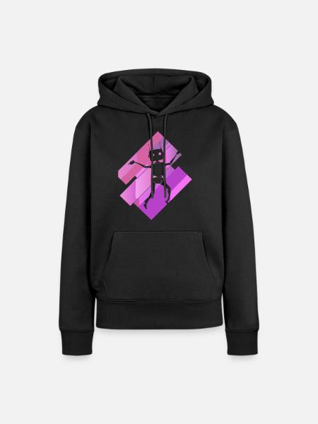 Cyborg Roboter Maschine - Frauen Premium Bio Hoodie - Schwarz