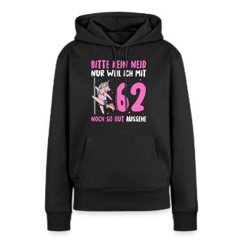 Please No Envy 62 Birthday - Women’s Premium Organic Hoodie - black - Front - Julia (174cm)