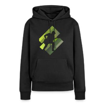 Gitarre Gitarrist Elektrogitarre - Frauen Premium Bio Hoodie - Schwarz - Vorne - Julia (174cm)