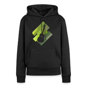 Gitarrist Basser Elektrogitarre - Frauen Premium Bio Hoodie - Schwarz - Vorne - Julia (174cm)