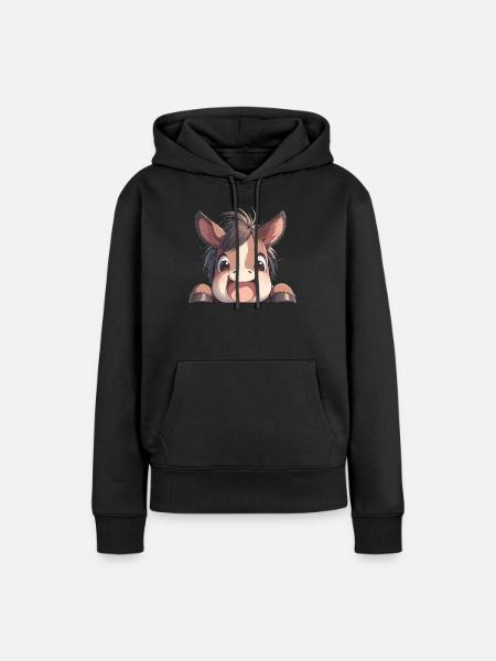 Horses Horse - Women’s Premium Organic Hoodie - black