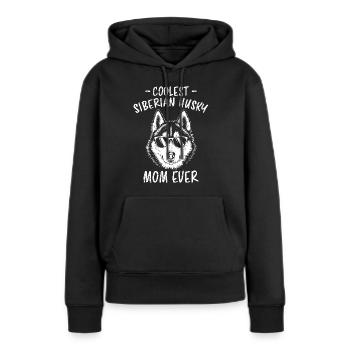 Siberian Husky Spruch Siberian Huskies Geschenk - Frauen Premium Bio Hoodie - Schwarz - Vorne - Julia (174cm)