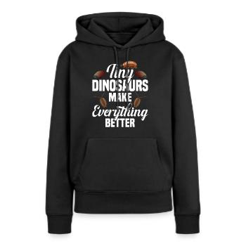 Insect Lover Rollie Pollie Entomologist Pill Bug - Frauen Premium Bio Hoodie - Schwarz - Vorne - Julia (174cm)