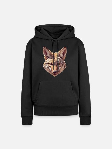 Schakale Schakal - Frauen Premium Bio Hoodie - Schwarz