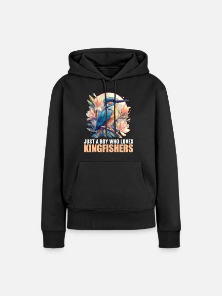 Eisvögel Eisvogel - Frauen Premium Bio Hoodie - Schwarz