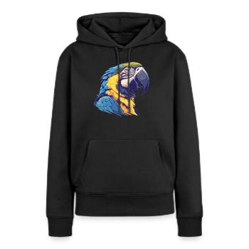 Aras Ara - Frauen Premium Bio Hoodie - Schwarz - Vorne - Julia (174cm)