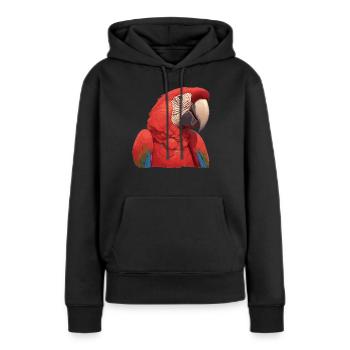 L’ère de l’ara - Sweat à capuche Premium bio Femme - noir - Devant - Julia (174cm)