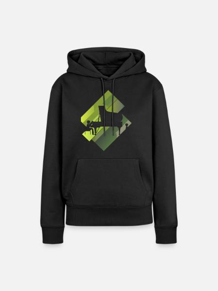 Pianist Musikschule - Frauen Premium Bio Hoodie - Schwarz