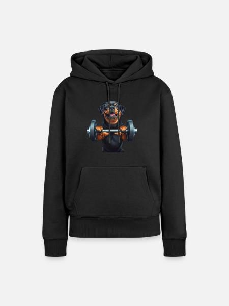 Rottweiler - Frauen Premium Bio Hoodie - Schwarz