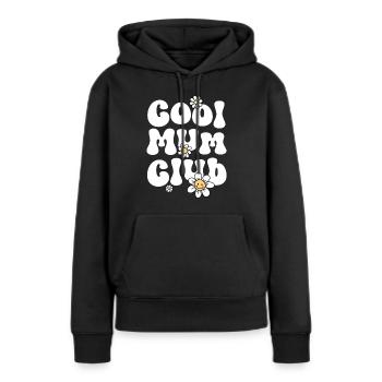 Cooler Mama-Club - Frauen Premium Bio Hoodie - Schwarz - Vorne - Julia (174cm)