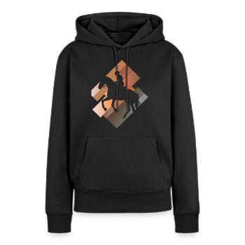 Horses Wild Horse Ross - Women’s Premium Organic Hoodie - black - Front - Julia (174cm)