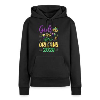 Girls Trip New Orleans 2028 - Frauen Premium Bio Hoodie - Schwarz - Vorne - Julia (174cm)