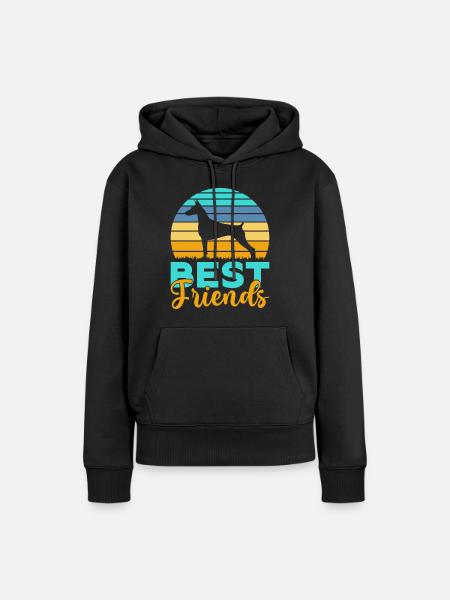 Doberman Gifts - Frauen Premium Bio Hoodie - Schwarz