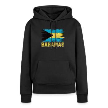 Bahamas - Sweat à capuche Premium bio Femme - noir - Devant - Julia (174cm)