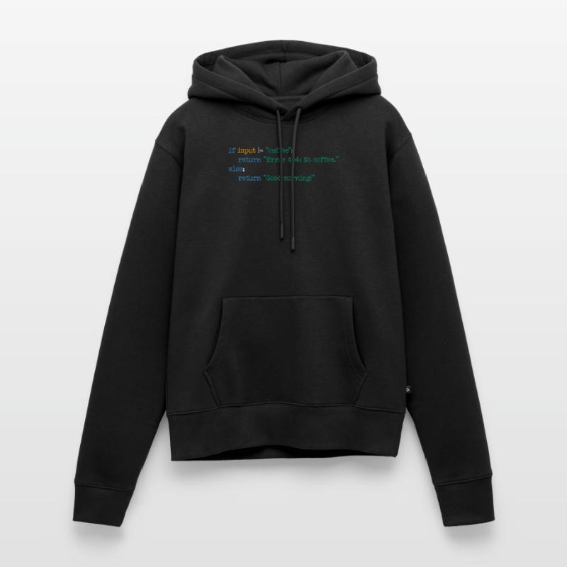 Kaffee Code Programmierer Informatik Geschenk Frauen Premium Bio Hoodie