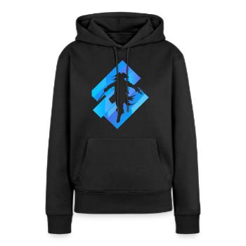 Piraterie Piratenflagge Piratenschiff - Frauen Premium Bio Hoodie - Schwarz - Vorne - Julia (174cm)