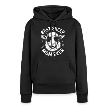 Schaf Spruch Hausschaf Lustiges Schafe Geschenk - Frauen Premium Bio Hoodie - Schwarz - Vorne - Julia (174cm)