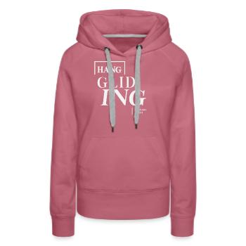 Extremsport Drachenfliegen - Frauen Premium Bio Hoodie - Malve - Vorne - Isabella (175cm)