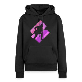 Guitare électrique Hard Rock Shouter - Sweat à capuche Premium bio Femme - noir - Devant - Julia (174cm)