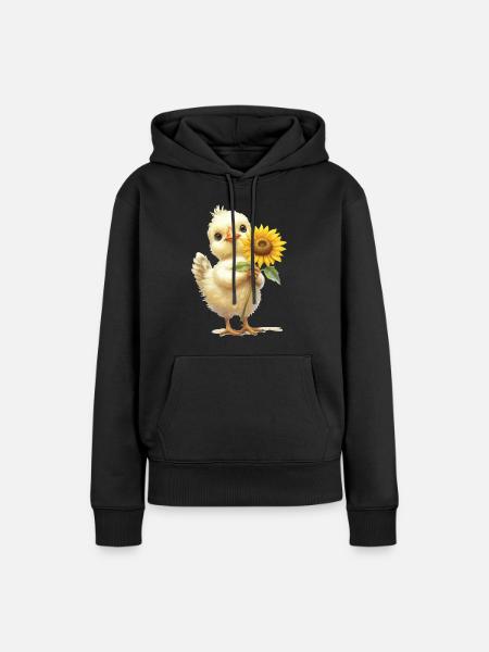 Ziege - Frauen Premium Bio Hoodie - Schwarz