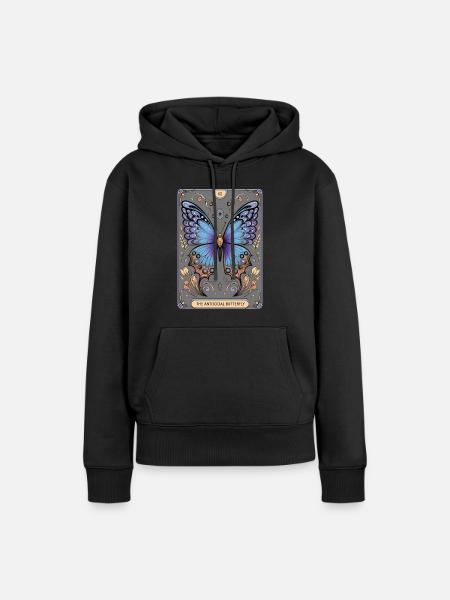 Tarotkarte - Frauen Premium Bio Hoodie - Schwarz