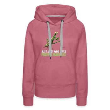 Gottesanbeterinnenen Gottesanbeterin - Frauen Premium Bio Hoodie - Malve - Vorne - Isabella (175cm)