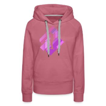 Skater Kickflip Boarder - Women’s Premium Organic Hoodie - mauve - Front - Isabella (175cm)